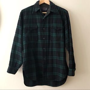 Pendleton Black Watch Button Down Shirt Size 15.5